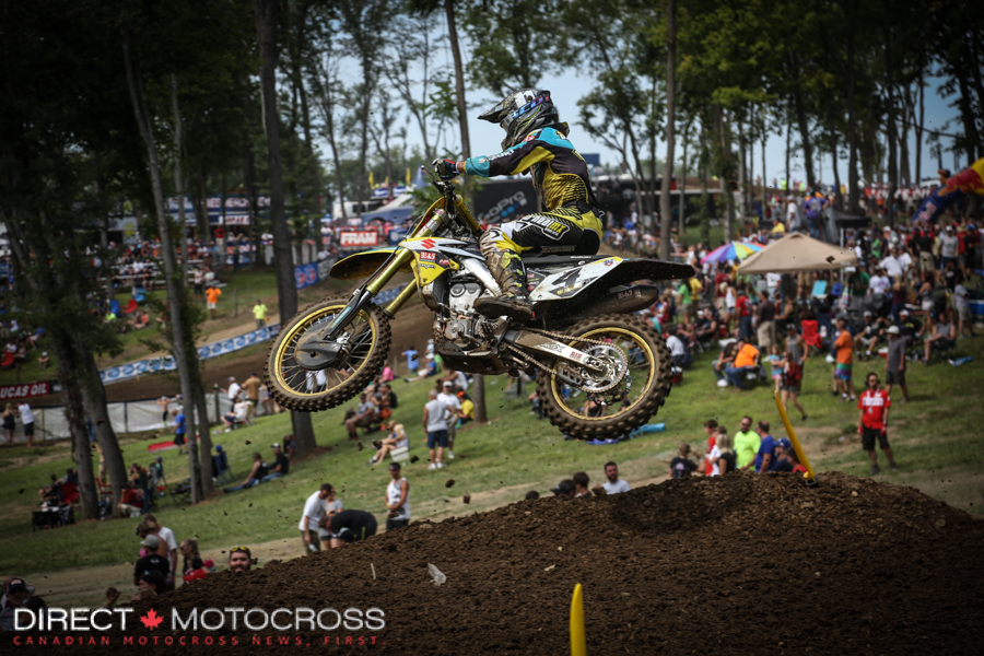 Blake Baggett had to work his way forward. He took 7th with 6-9 motos. 