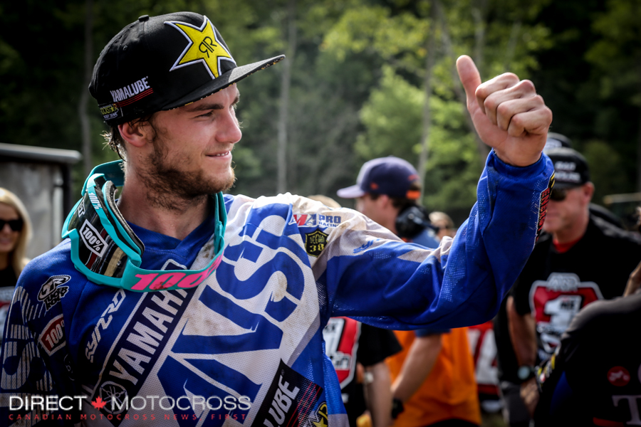 His 2-1 motos gave him the overall. The crowd chanted, "A-P" for quite a while.