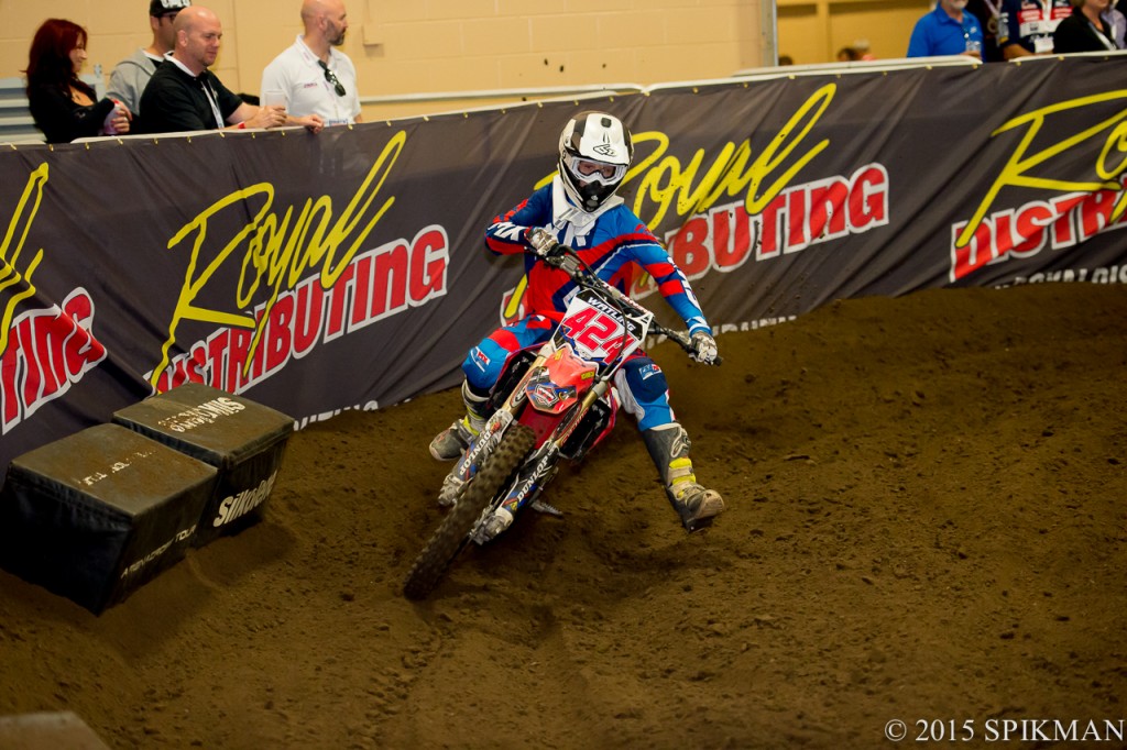 #424 Austin Watling is the Junior rider to watch these days. 