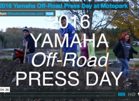 2016 Yamaha Off-Road Press Day at Motopark