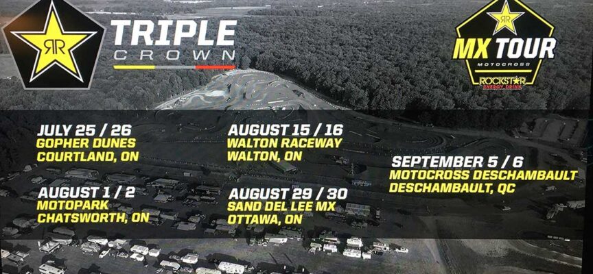 Updated 2020 Rockstar Triple Crown MX Tour Schedule