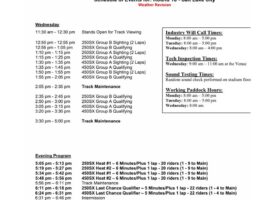 SLC#6 Round 16 Schedule (Weather Revision)