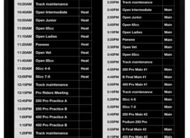 Rockstar Triple Crown Supercross Race Day Schedule