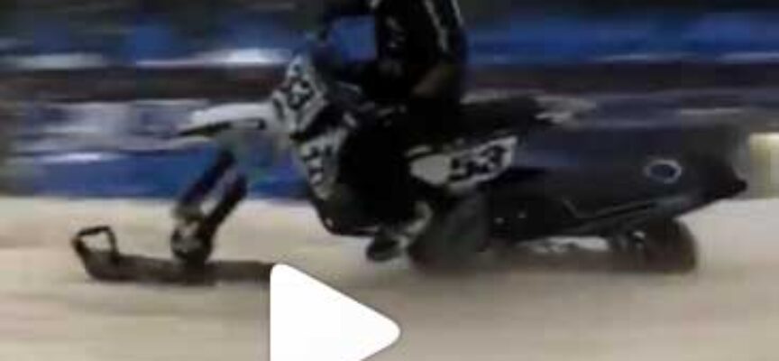 Yanick Boucher Putting in Some SnowBike Practice