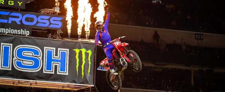 Ken Roczen Sweeps Indianapolis 450SX Class Rounds, Stretches Title Points LeadChristian Craig Takes Second 250SX Class Win of Season