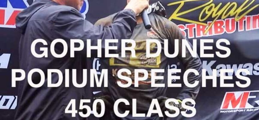 Video | Gopher Dunes Podium Speeches | Both Classes