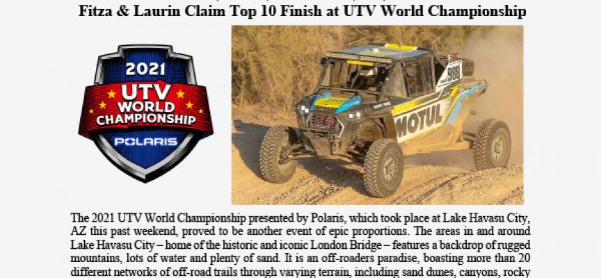 OTSFF’s André Laurin Top 10 at UTV World Championship