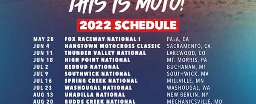 MX Sports Pro Racing Unveils Schedule for 50th Anniversary of Lucas Oil Pro Motocross Championship