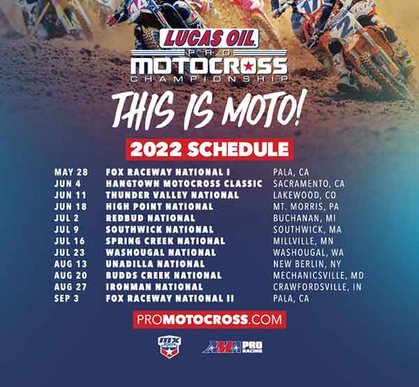 MX Sports Pro Racing Unveils Schedule for 50th Anniversary of Lucas Oil
