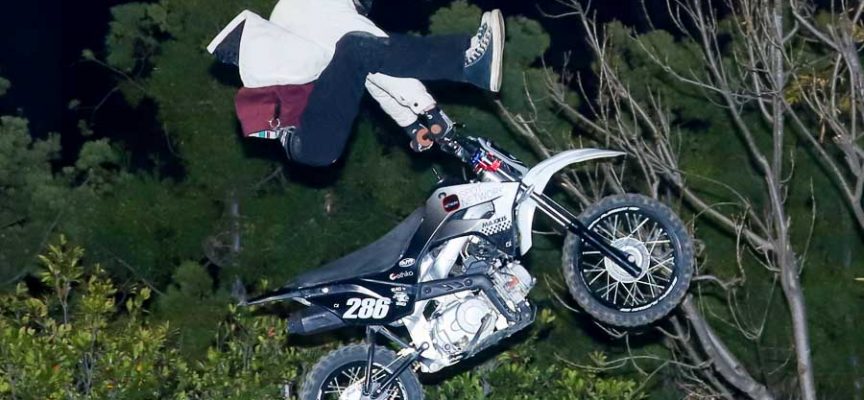 Pit Bike Main Event from the For Fox Racing Backyard Invitational in Irvine