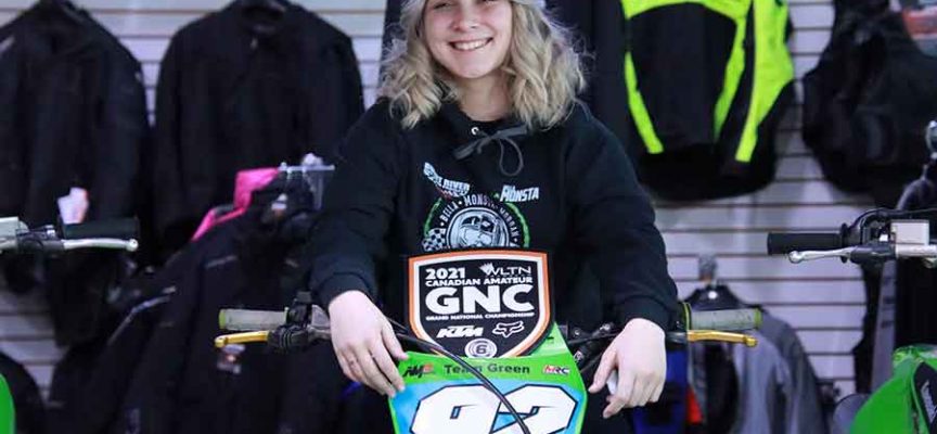 Kawasaki Presents 2021 Team Green Winner Bella Morgan with Brand-New Motorcycle