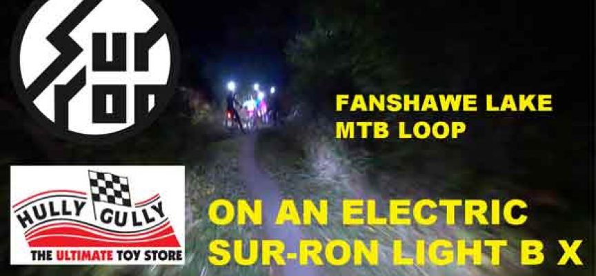 Video | Fanshawe Lake MTB Loop on an Electric Sur-Ron Light B X at Night