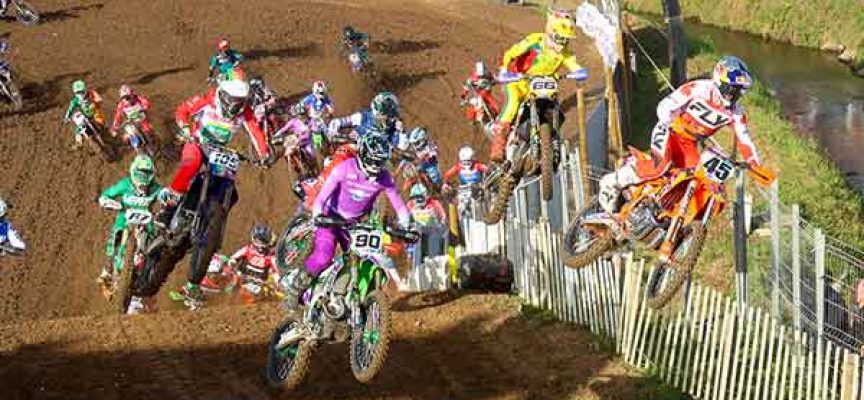 Team Canada in the B Main at 2023 MXON in France