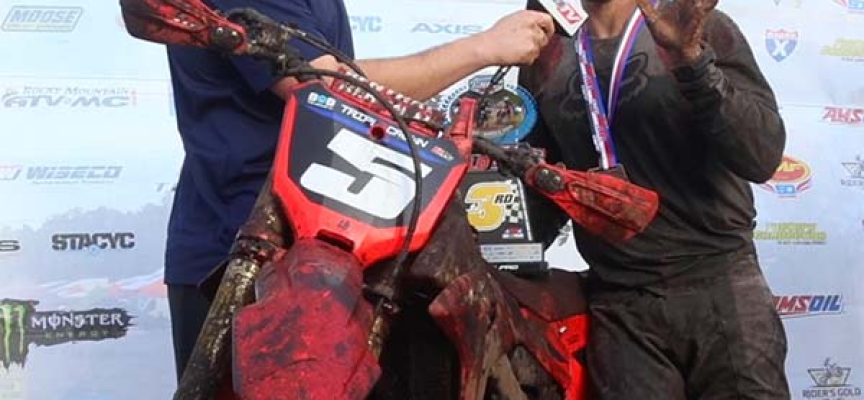 Tyler Medaglia 3rd Place GNCC Podium Speech