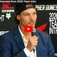 Video Interview with Dylan Wright at the 2026 GDR Honda Team Introduction