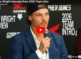 Video Interview with Dylan Wright at the 2026 GDR Honda Team Introduction