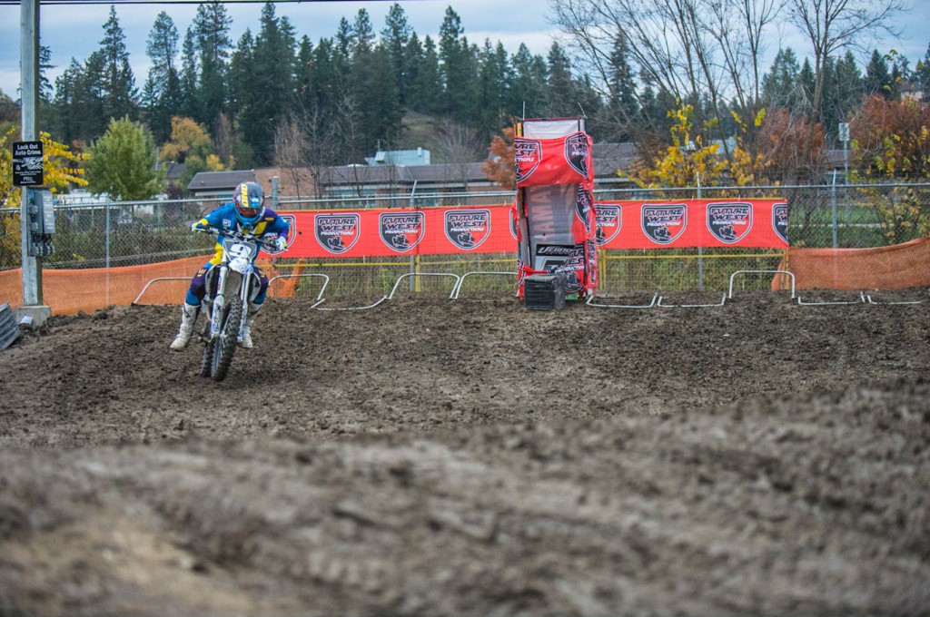 According to Clayton, the weather is a little unsettled out in Armstrong, so the outdoor start could prove interesting tonight! - Clayton Racicot photo