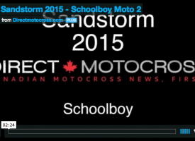 Video: Sandstorm 2015 – Schoolboy Moto 2