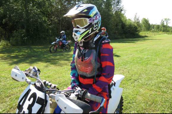 Porsche looks up to Tyler Medaglia "because even though he's used to motocross he's deciding to open up his horizons and try more off road riding and racing, including at GNCC's in the states." - Kim Criece-Reynolds photo