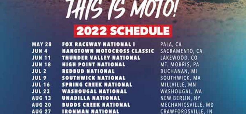 MX Sports Pro Racing Unveils Schedule for 50th Anniversary of Lucas Oil Pro Motocross Championship