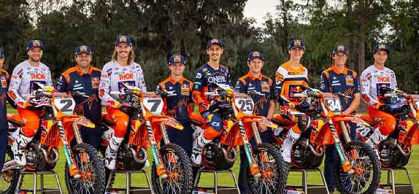 RED BULL KTM FACTORY RACING TEAM ANNOUNCES FIVE-RIDER LINEUP FOR 2023 SUPERMOTOCROSS WORLD CHAMPIONSHIP SEASON